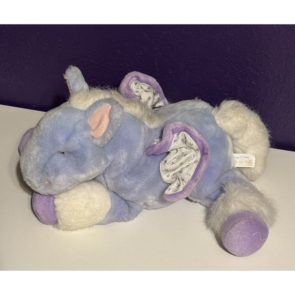 Vintage Commonwealth Purple Pegasus Plush Pony Toysrus Animal Alley 1999 Rare